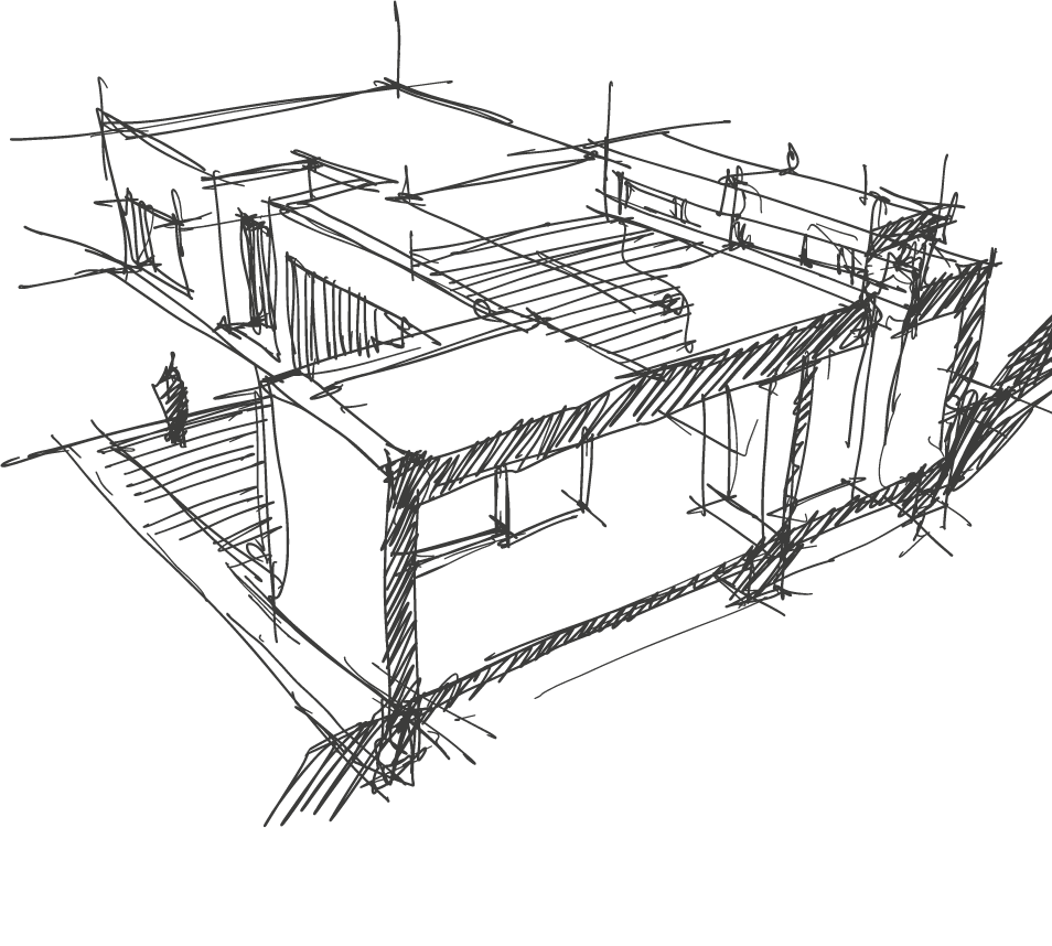 plan dessin veranda