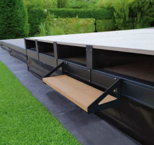 Couverture de piscine Amexso option terrasse